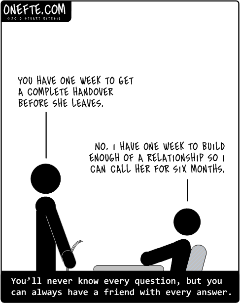 helping with handovers