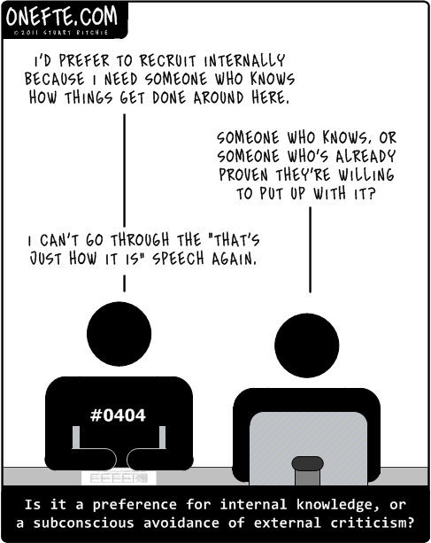 why we really prefer internal candidates